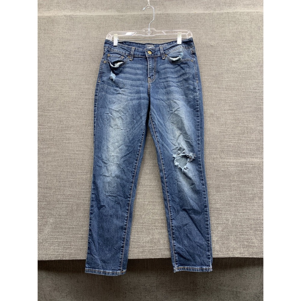 Signature by Levi Strauss & Co. Ankle Skinny Jeans Womens 10 Blue Denim Mid Rise